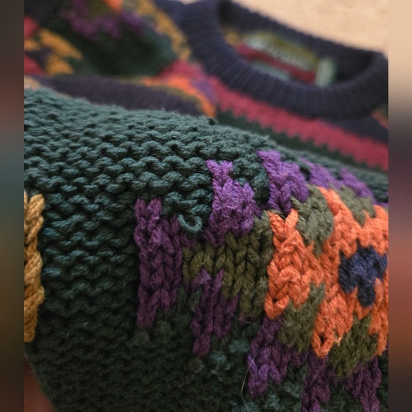 Britches Geometric Vintage Hand Knit Sweater - Picture 9 of 9